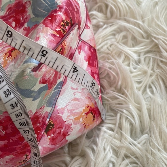 Stein mart Floral peony pink reversible tote purse pocketbook shoulder handbag - Picture 14 of 16